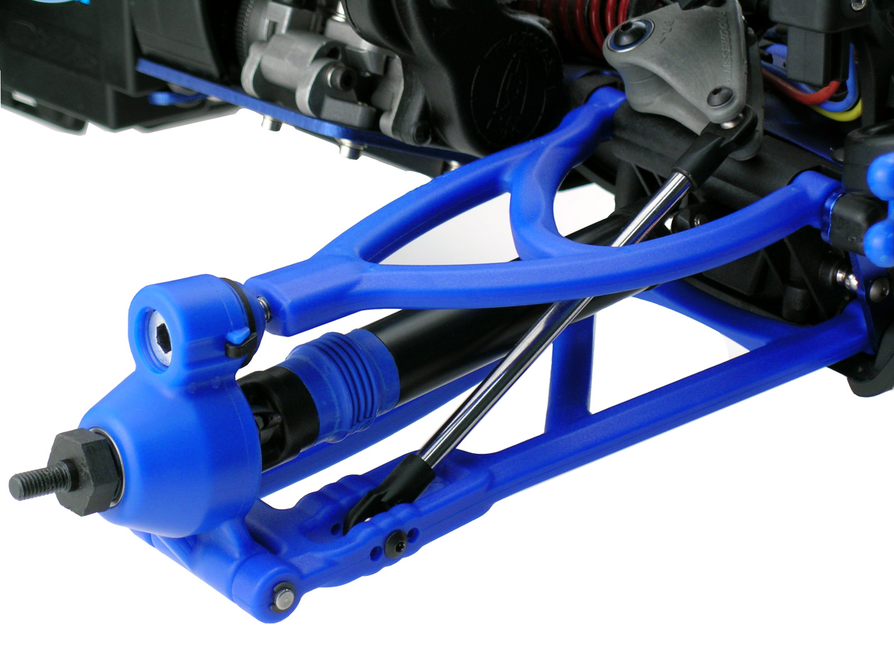 RPM BLUE FRONT LEFT A-ARMS FOR E-REVO BRUSHLESS