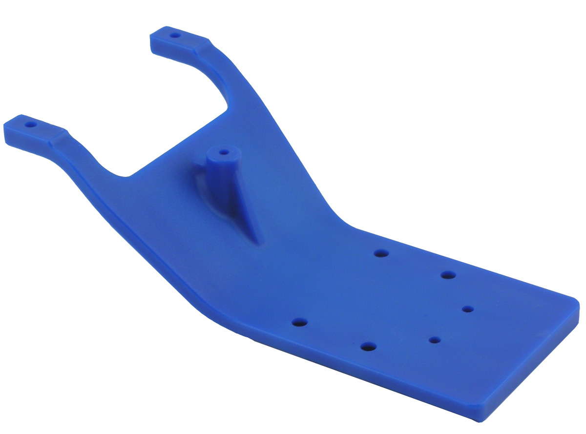RPM R/C Products 81245 Rear Skid Plate Blue Slash 